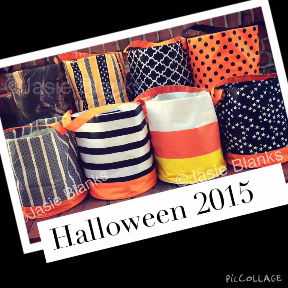 Wholesale Gingham Halloween basket embroidery blanks for your store - Faire