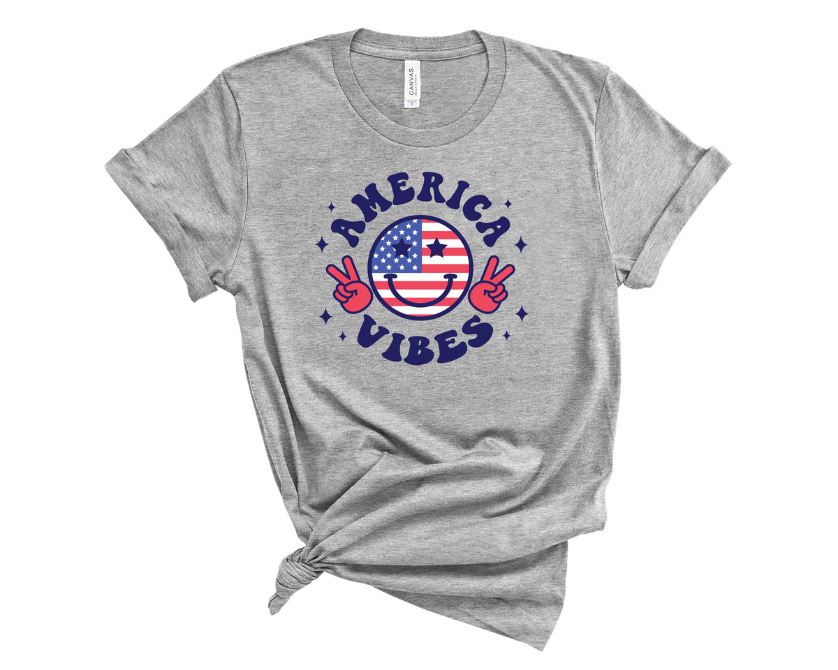 America Vibes Peace Smiley - Transfer