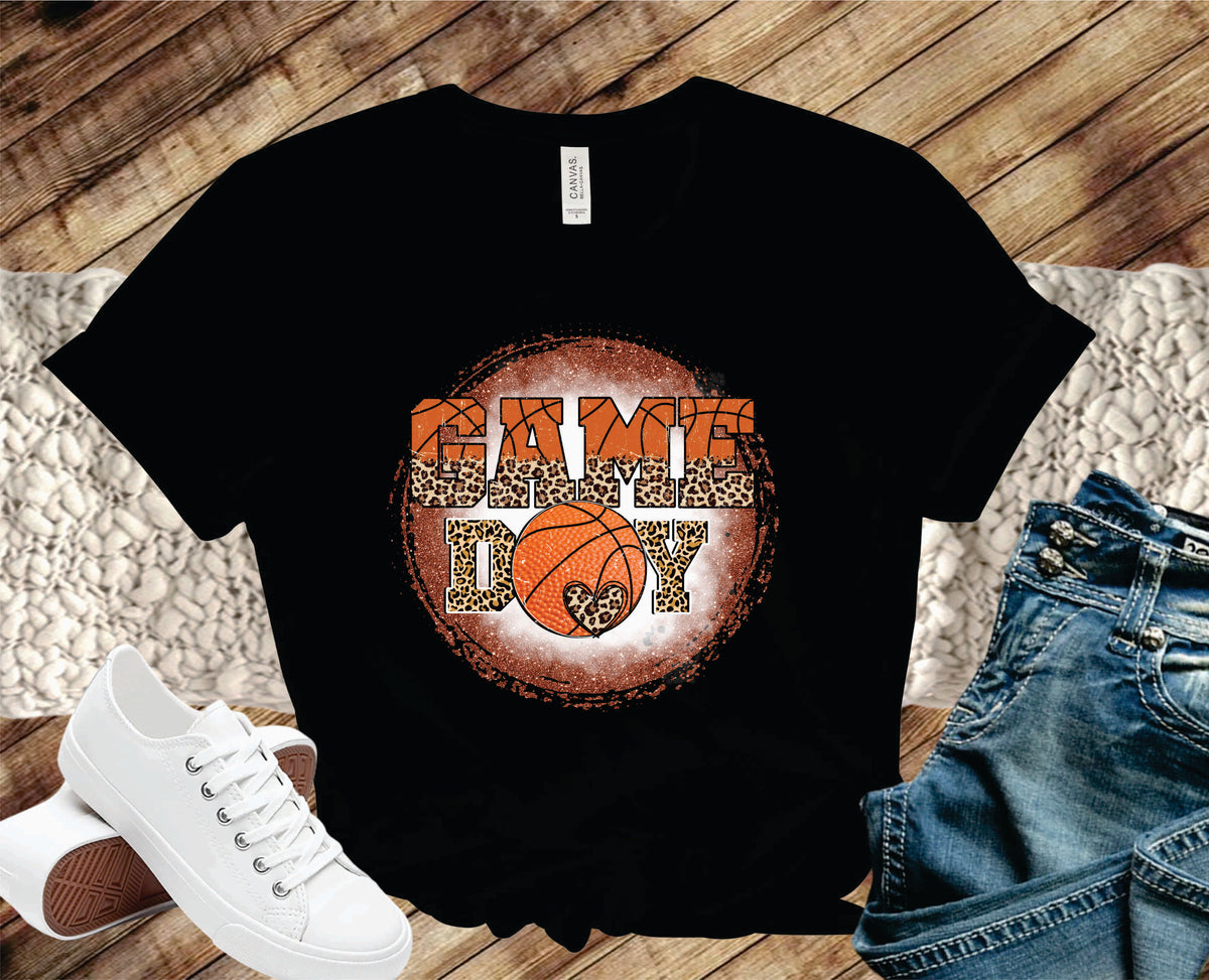 Basketball Leopard Game Day - Transfer