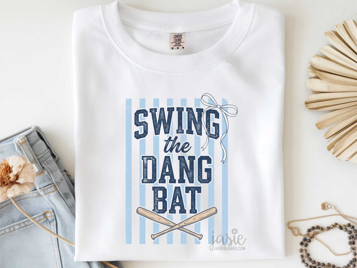 Blue Bow Swing the Dang Bat - Transfer