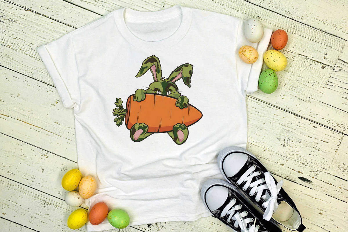 Camo Bunny w Carrot - Transfer