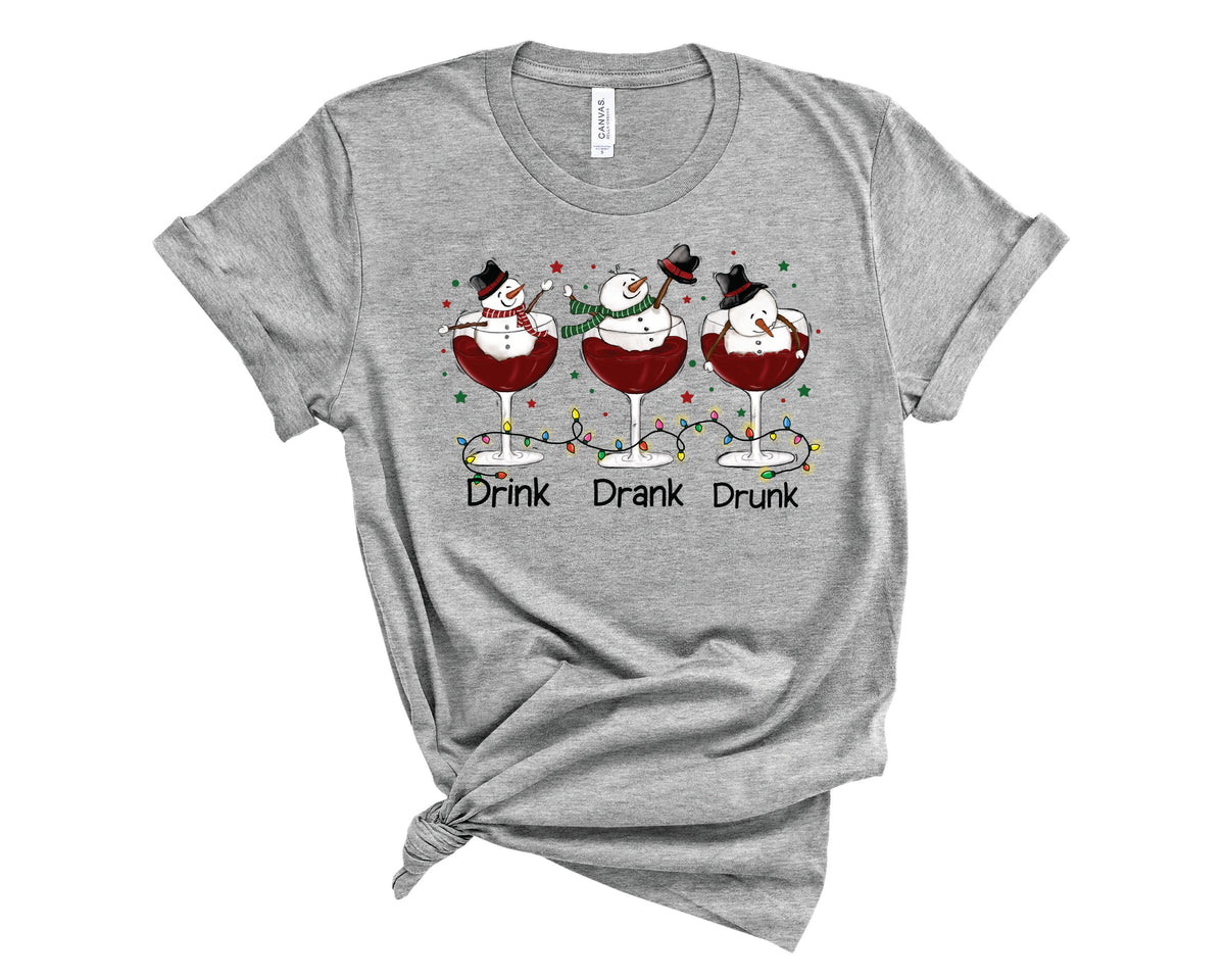 Drink Drank Drunk Snowman - Transfer