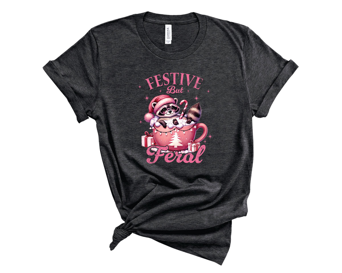 Festive But Feral Pink Cup - Transfer