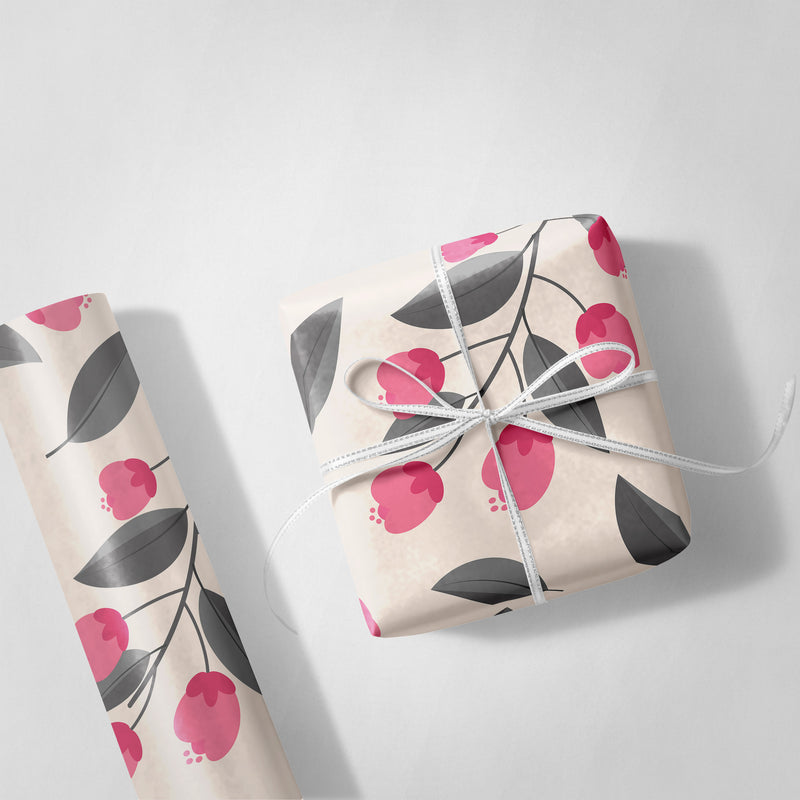 Floral Valentine A Wrapping Paper