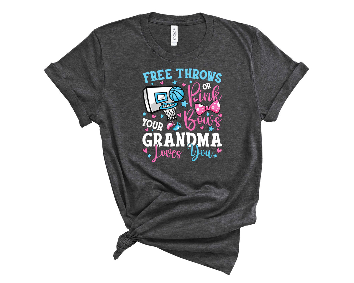 Free Throws Or Pink Bows Grandma Loves You - Transfer