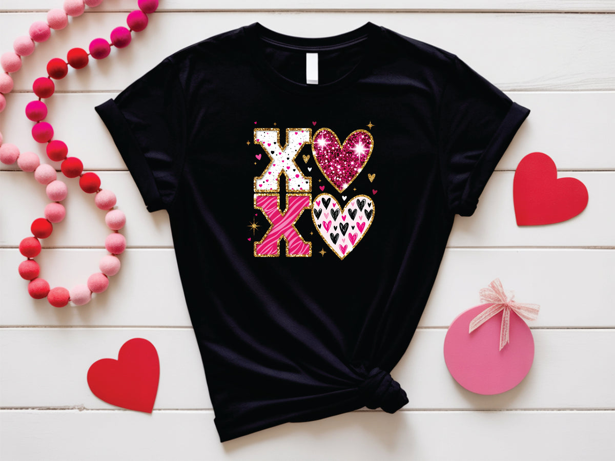 Glitter XOXO Valentines Day - Transfer