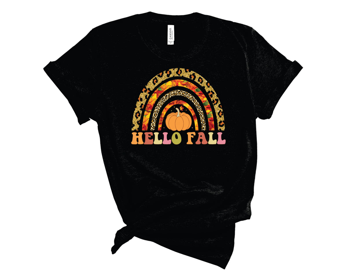 Hello Fall-Retro Leopard - Transfer