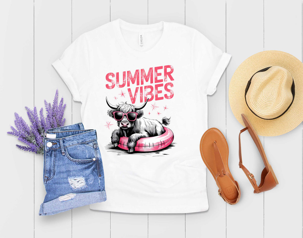 Highland cow Summer - Transfer