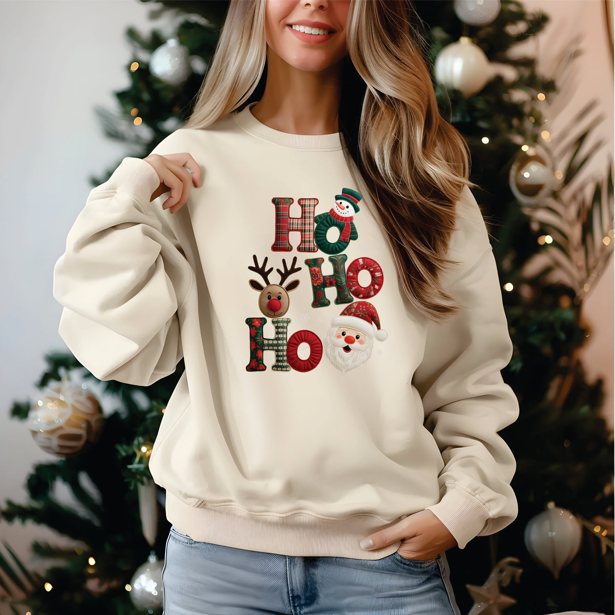 Ho Ho Ho Patchwork - Transfer