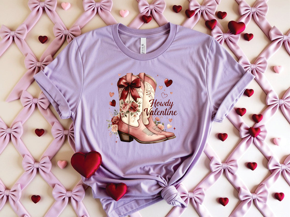 Howdy Valentine Boots - Transfer