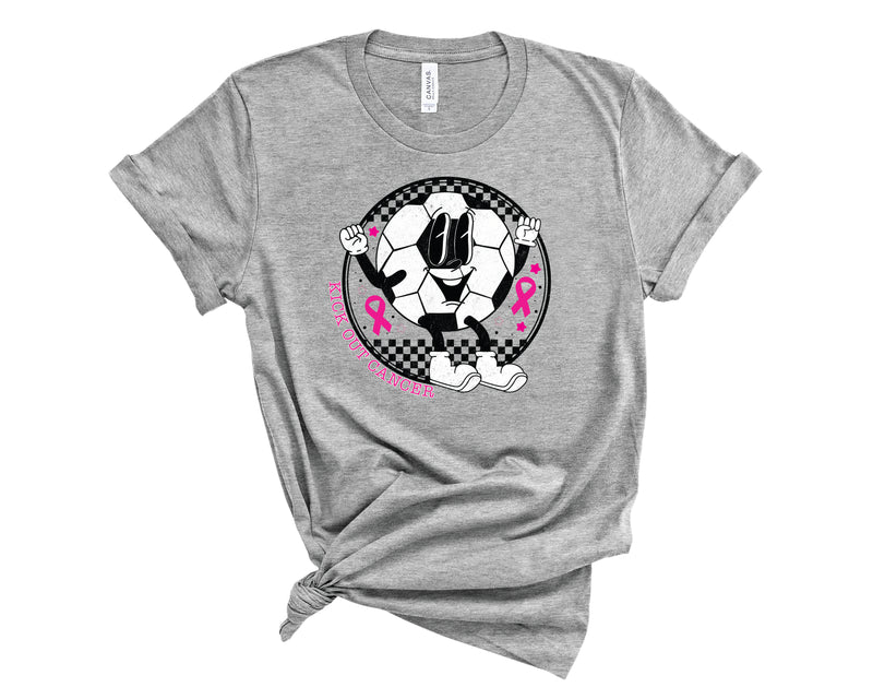 Kick Out Cancer Soccer Pink - Graphic Tee