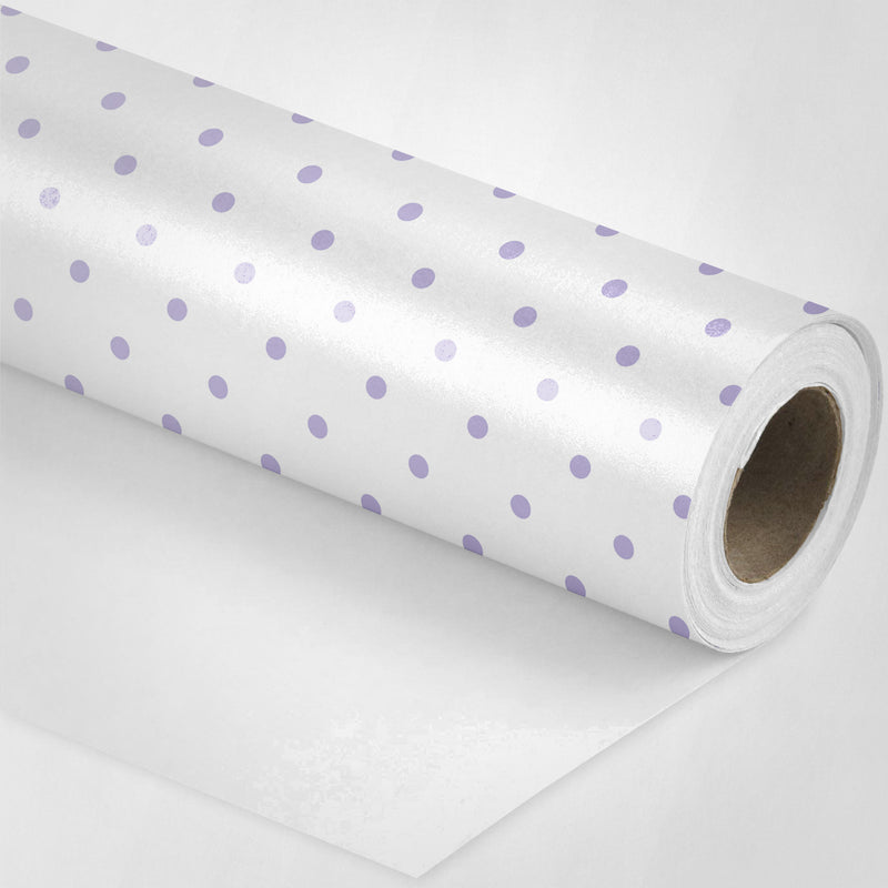 Lavender Polka Dots Wrapping Paper