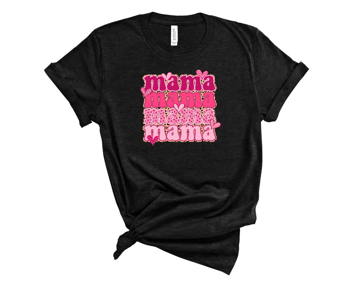 MAMA Stacked Pink Leopard - Transfer