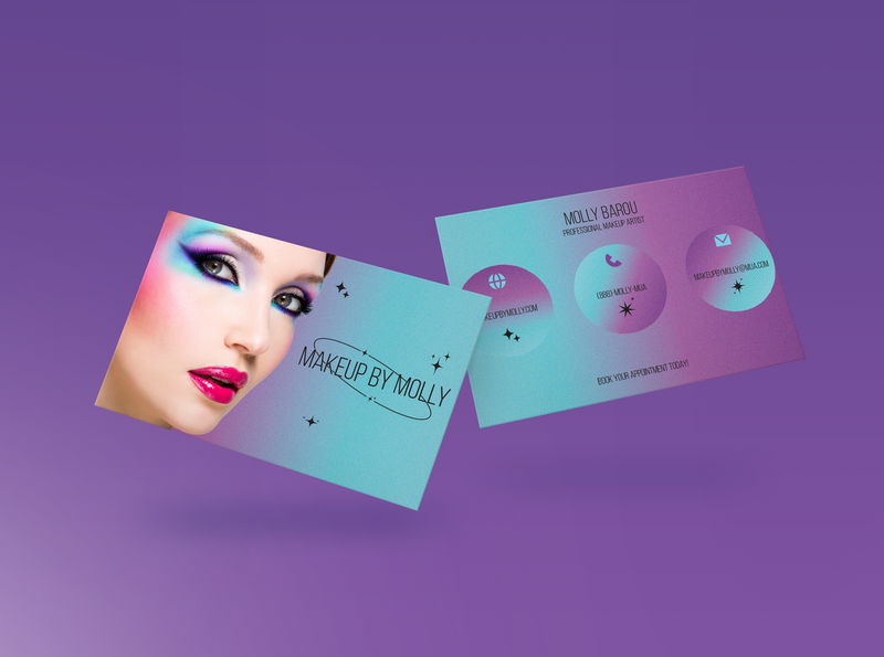 Makeup Gradient Business Card