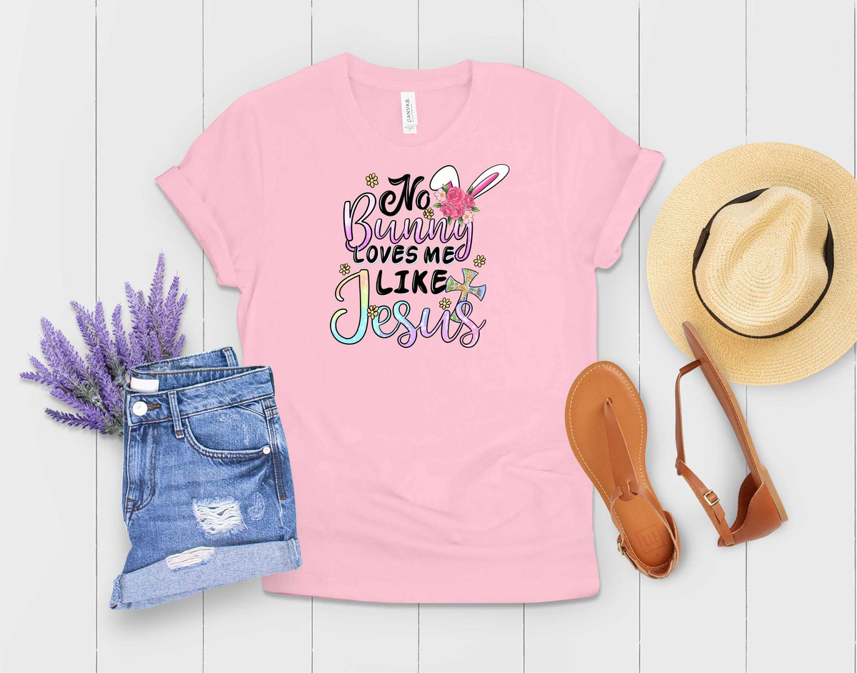No Bunny Loves Me Like Jesus Pastel - Transfer