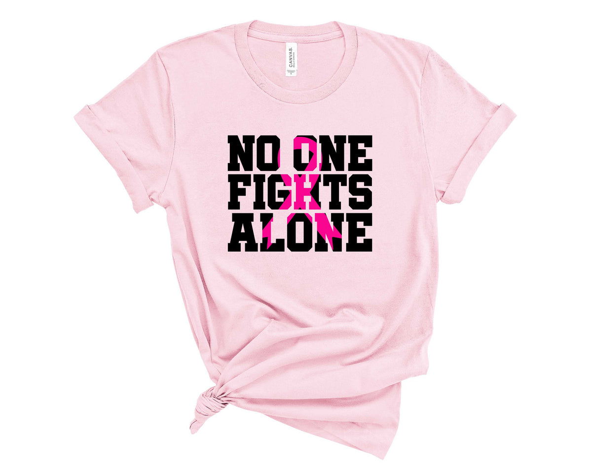 No One Fights Alone -Pink Ribbon- Transfer
