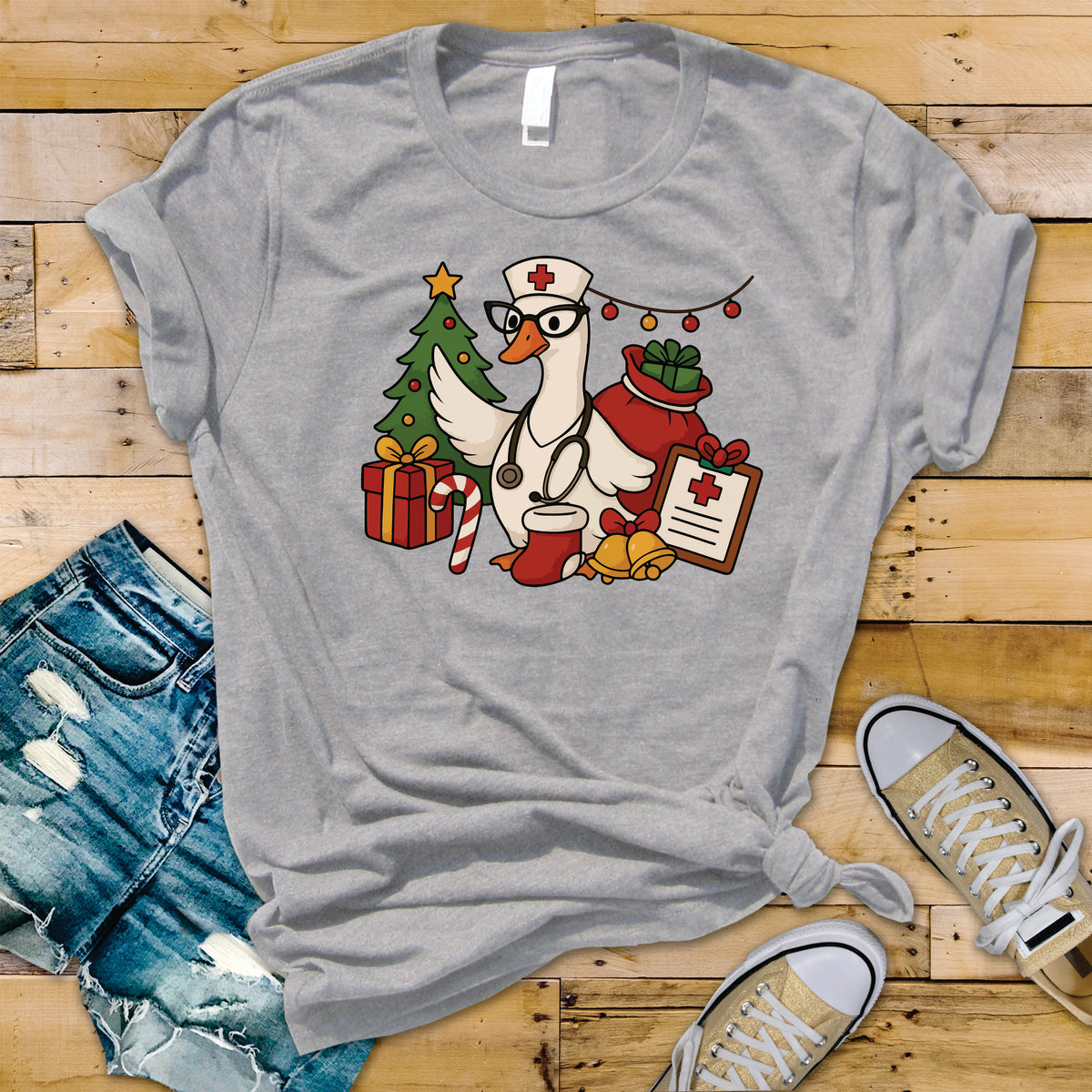 Nurse Goose Christmas - Transfer