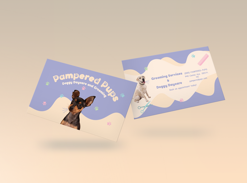 Pampered Pups Business Card