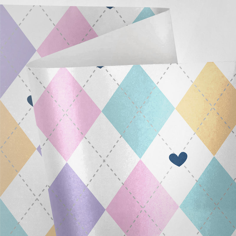 Pastel Argyle Wrapping Paper