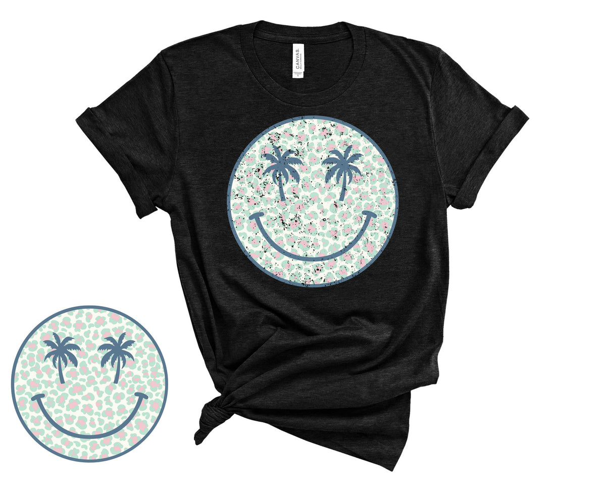 Pastel Mint Smiley- Transfer