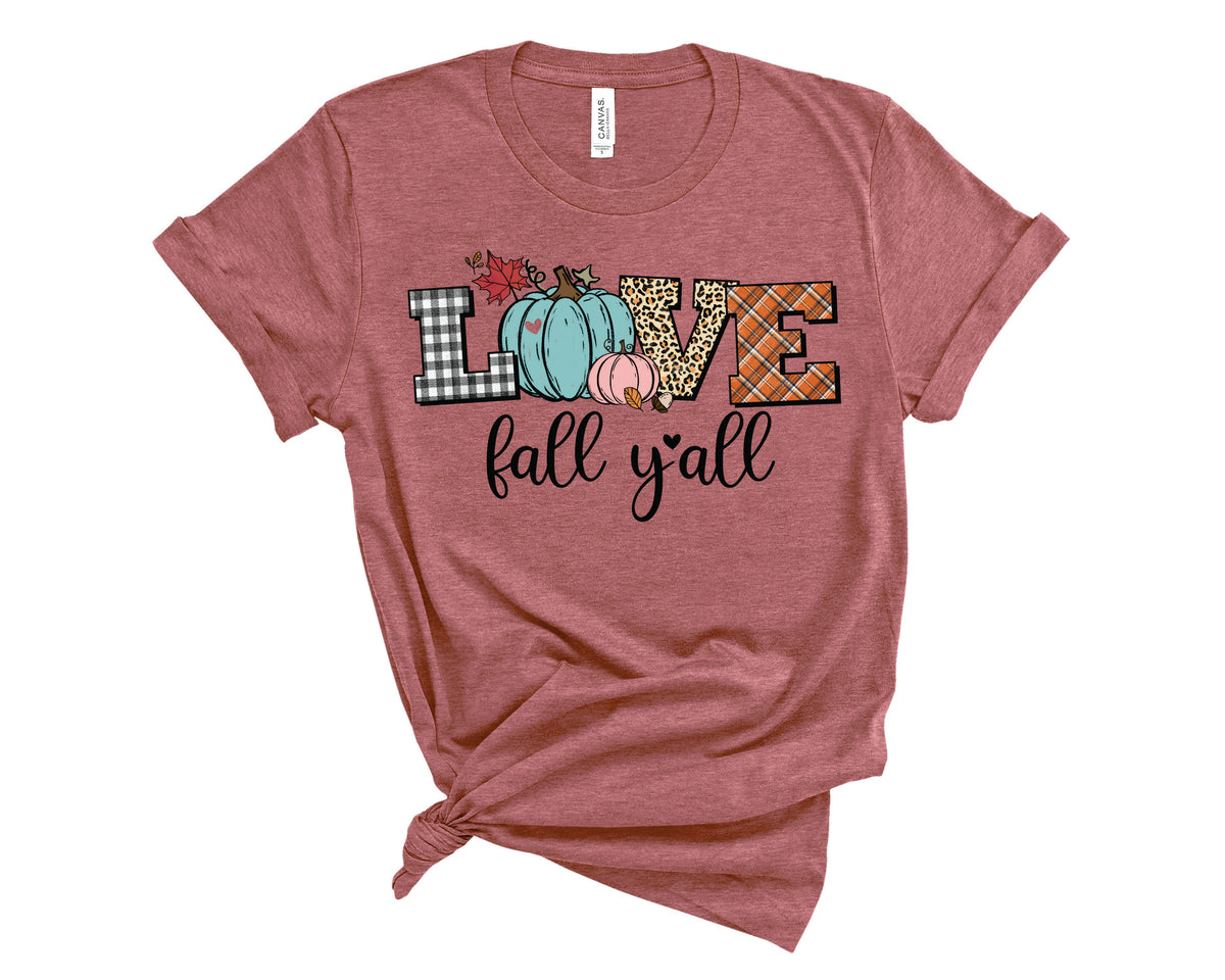 Patterned Love Fall Ya'll - Transfer