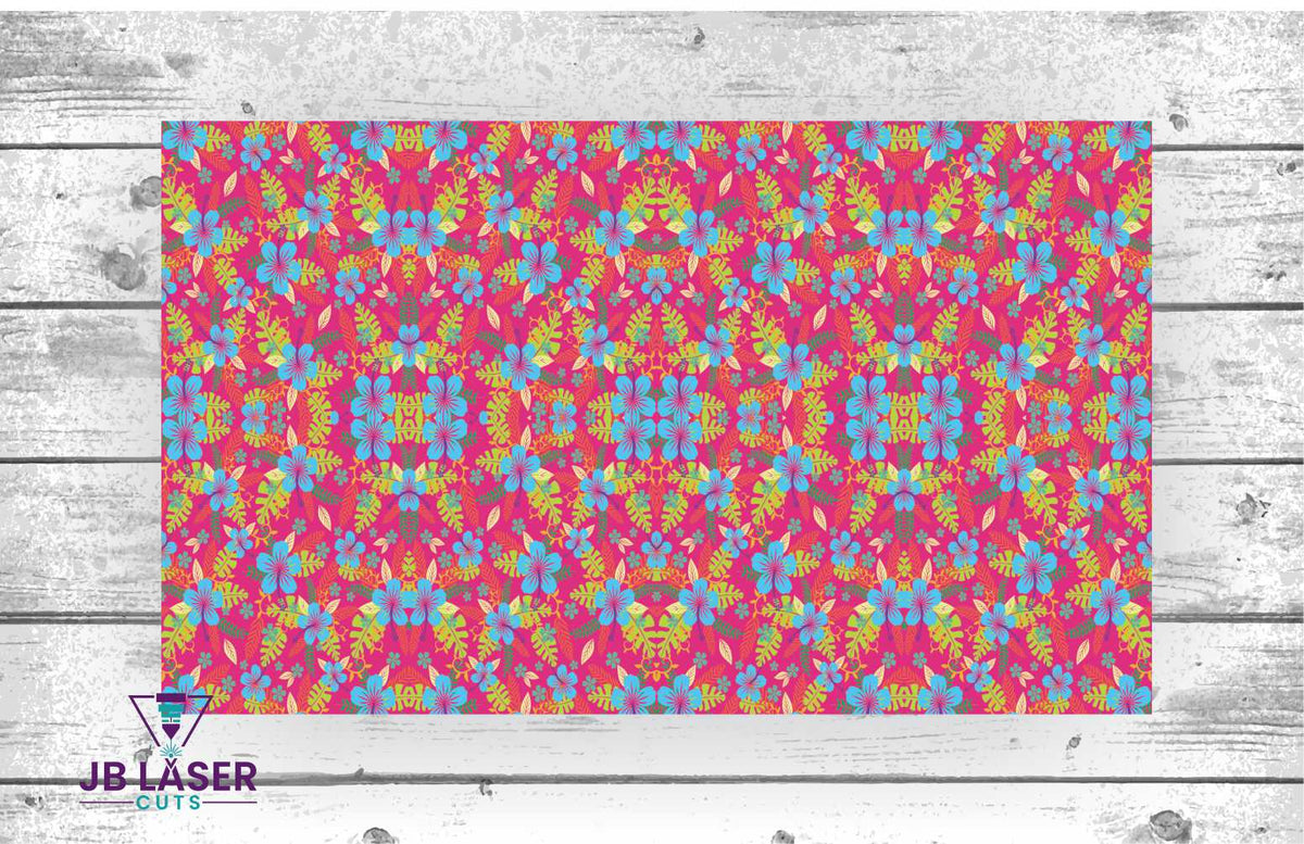 Pink Aloha - Patterned Material