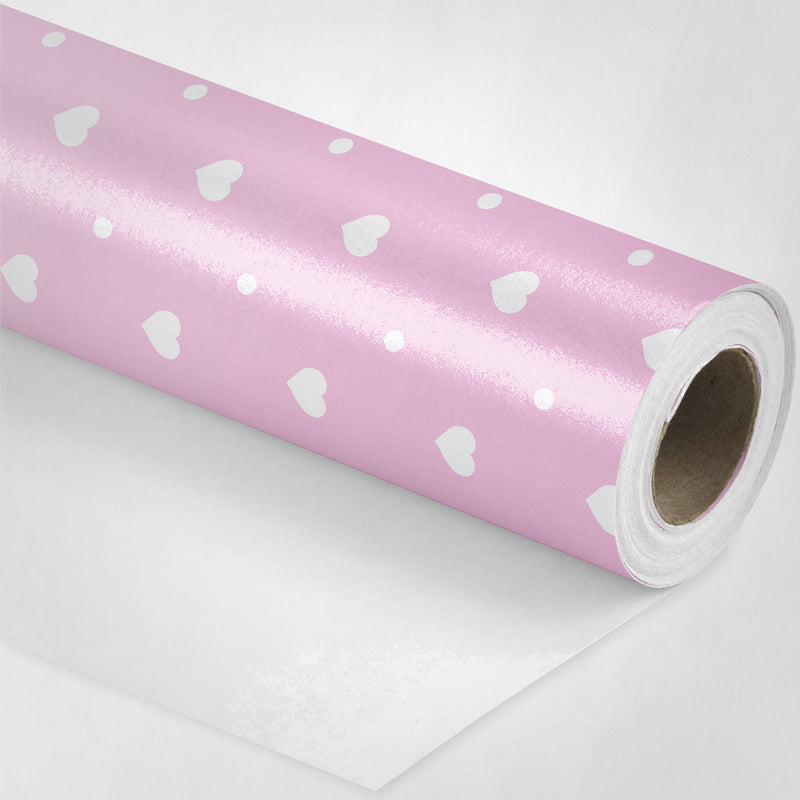 Pink Hearts Wrapping Paper