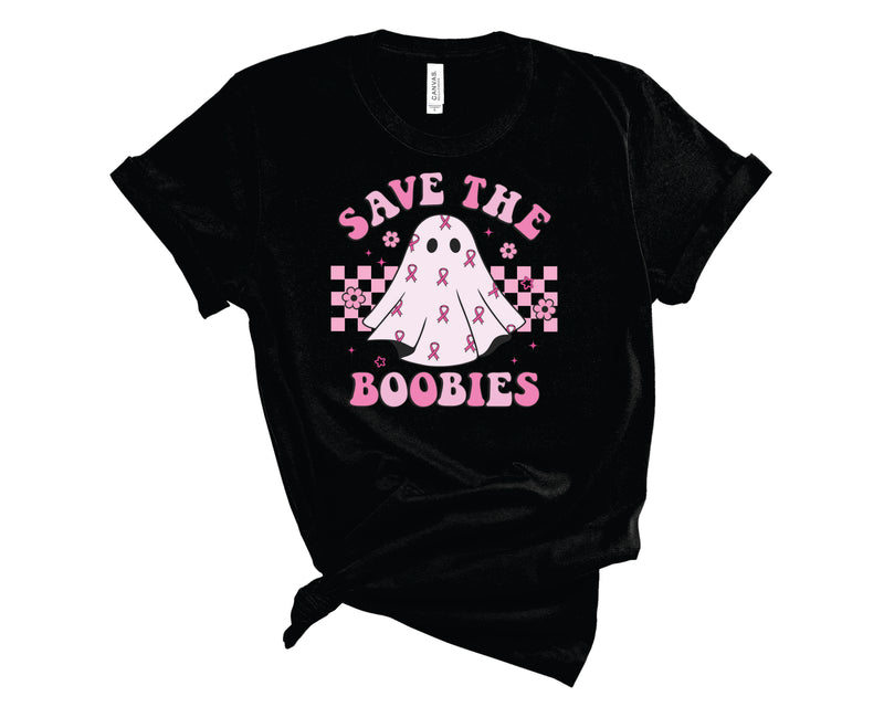 Save The Boobies Retro Ghost - Transfer