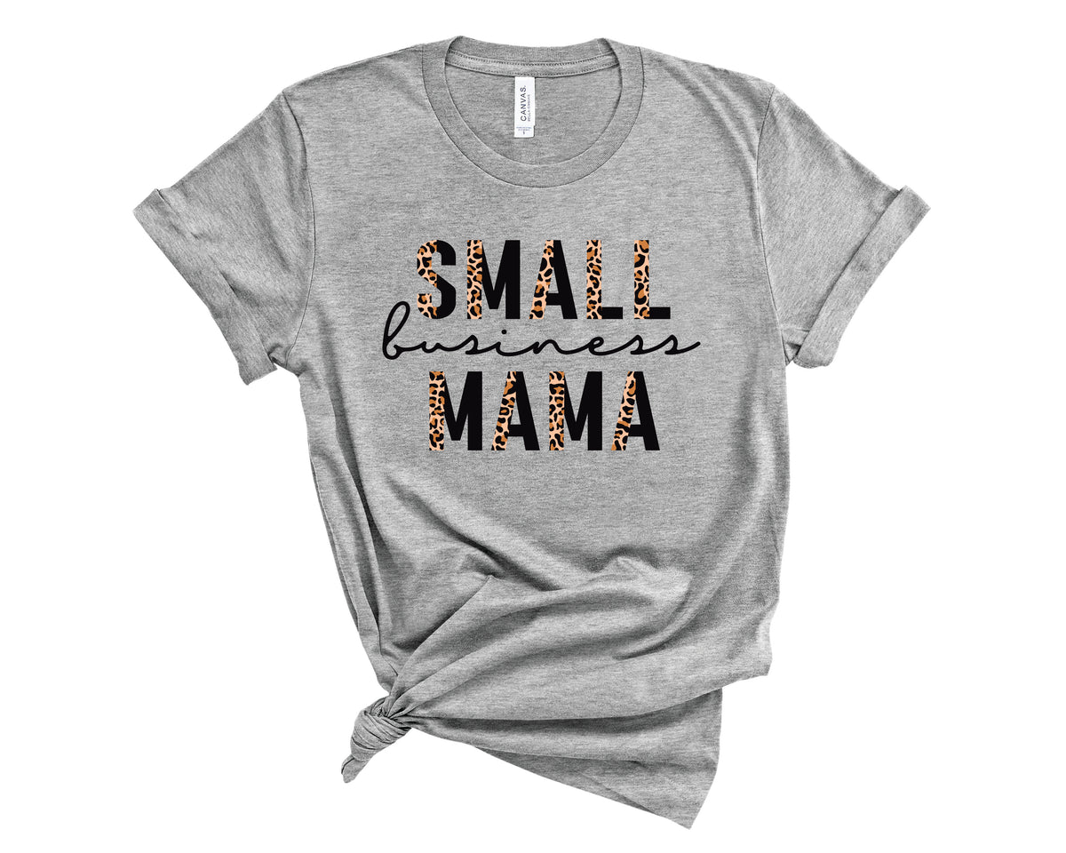 Small Business Mama Half Leopard Black - Transfer