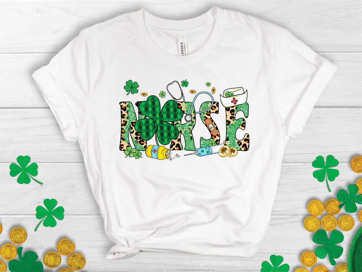 St Patricks Day Nurse Doodle - Transfer