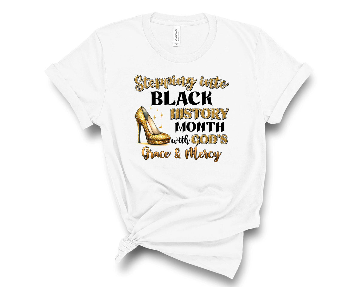 Stepping Into Black History Month Gold - Transfer