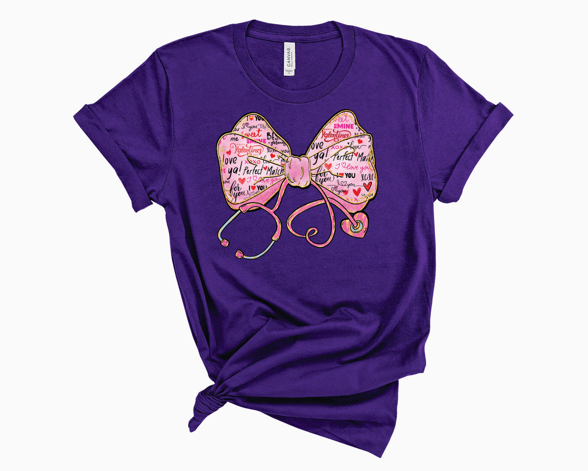 Stethoscope Valentine Bow - Transfer