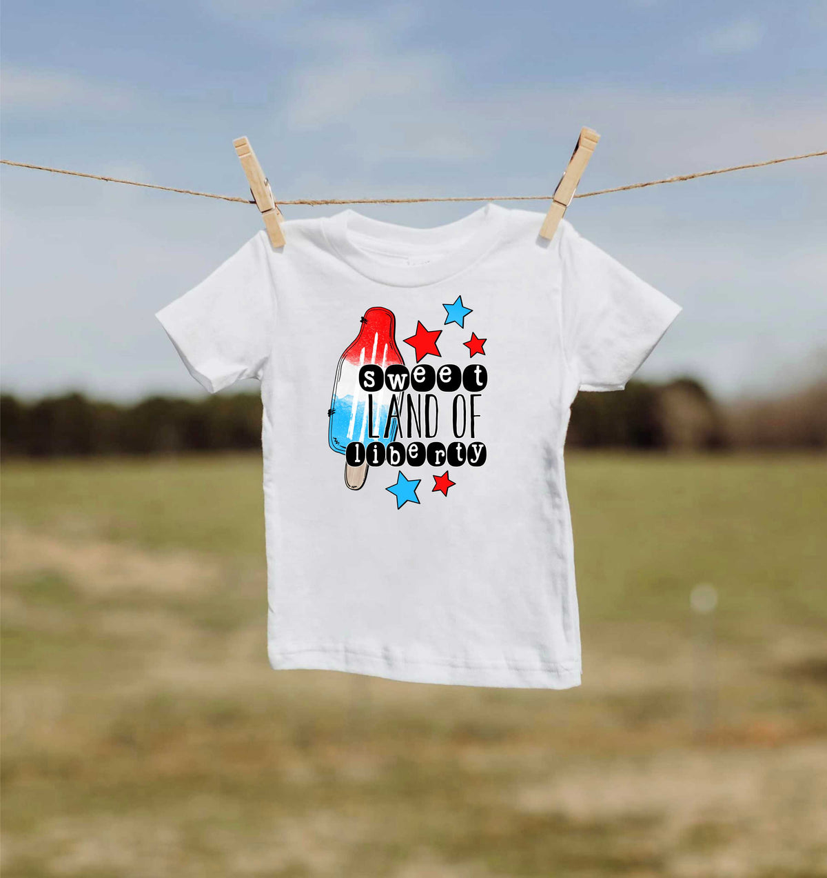 Sweet Land Of Liberty Popsicle - Transfer