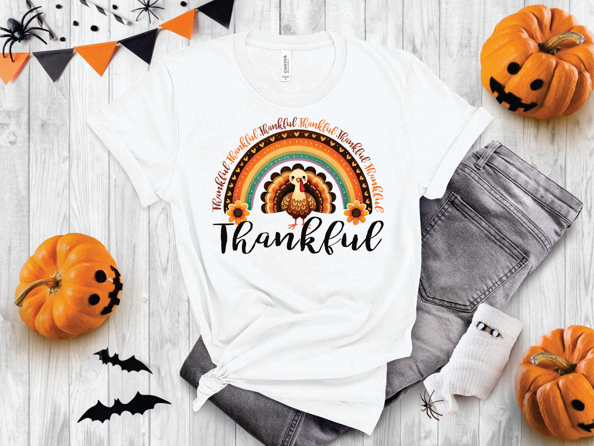 Thankful Turkey Rainbow- Transfer