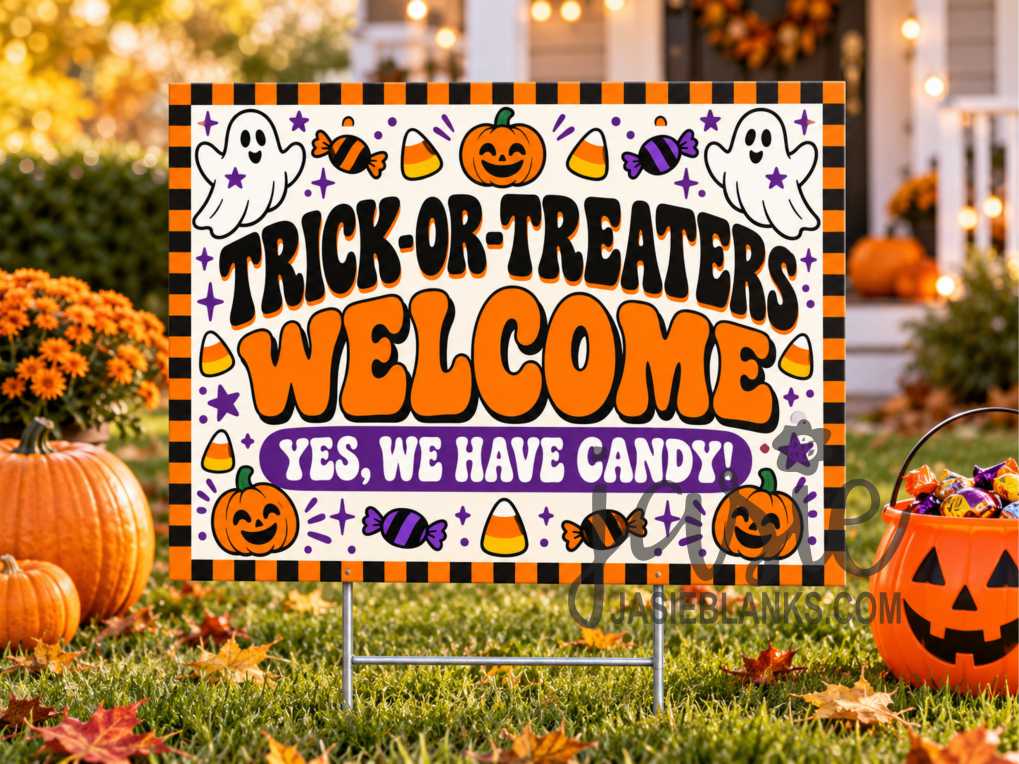 Trick-or-Treaters Welcome