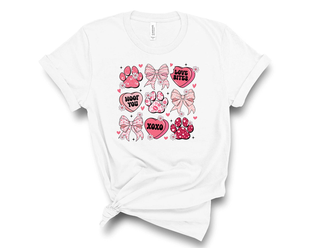 Valentine Coquette Dog Collage - Transfer