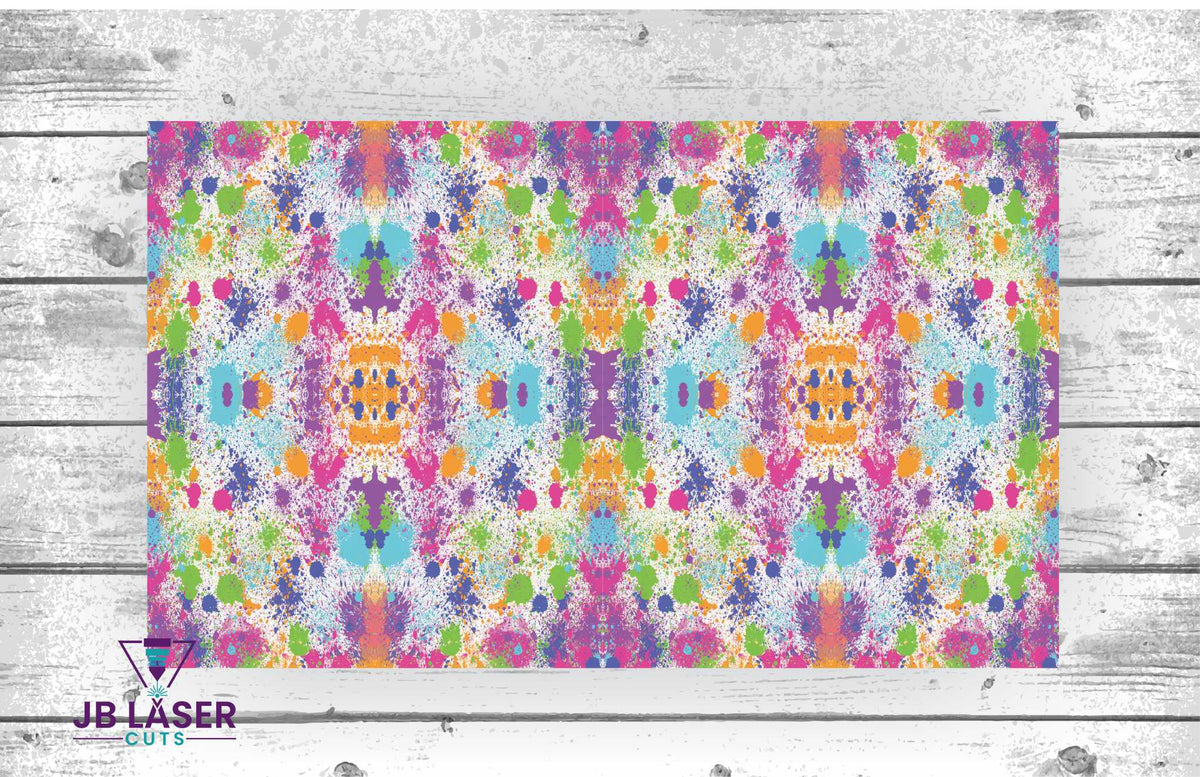White Splatter Paint - Patterned Material