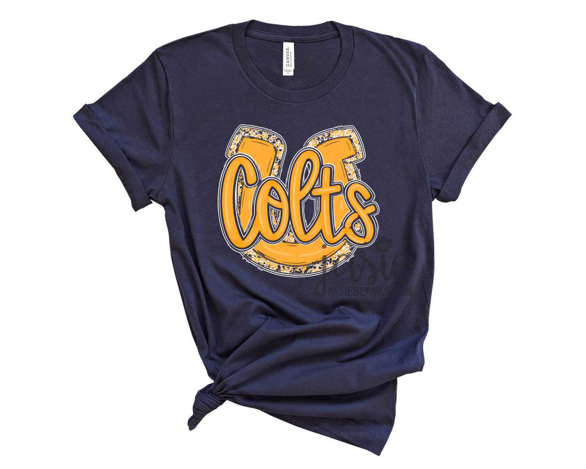 Yellow Colts Horseshoe - Transfer