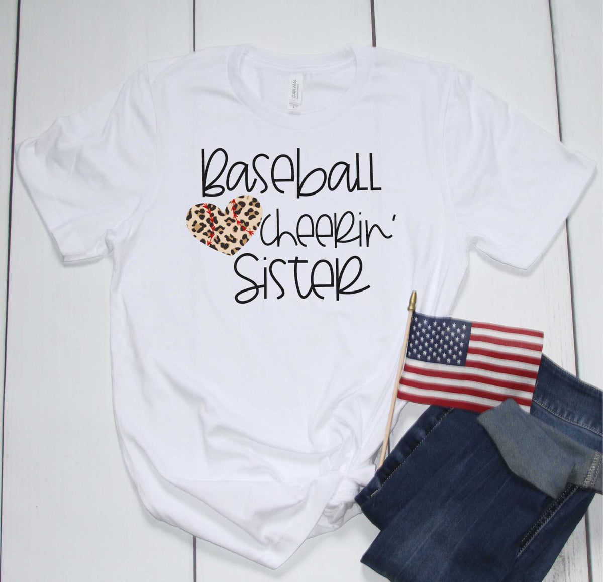Cheerin Sister Leopard Heart- Transfer