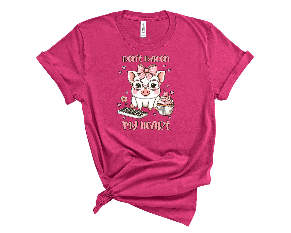Don't Go Bacon My Heart Computer Cupcake Pig - Transfer