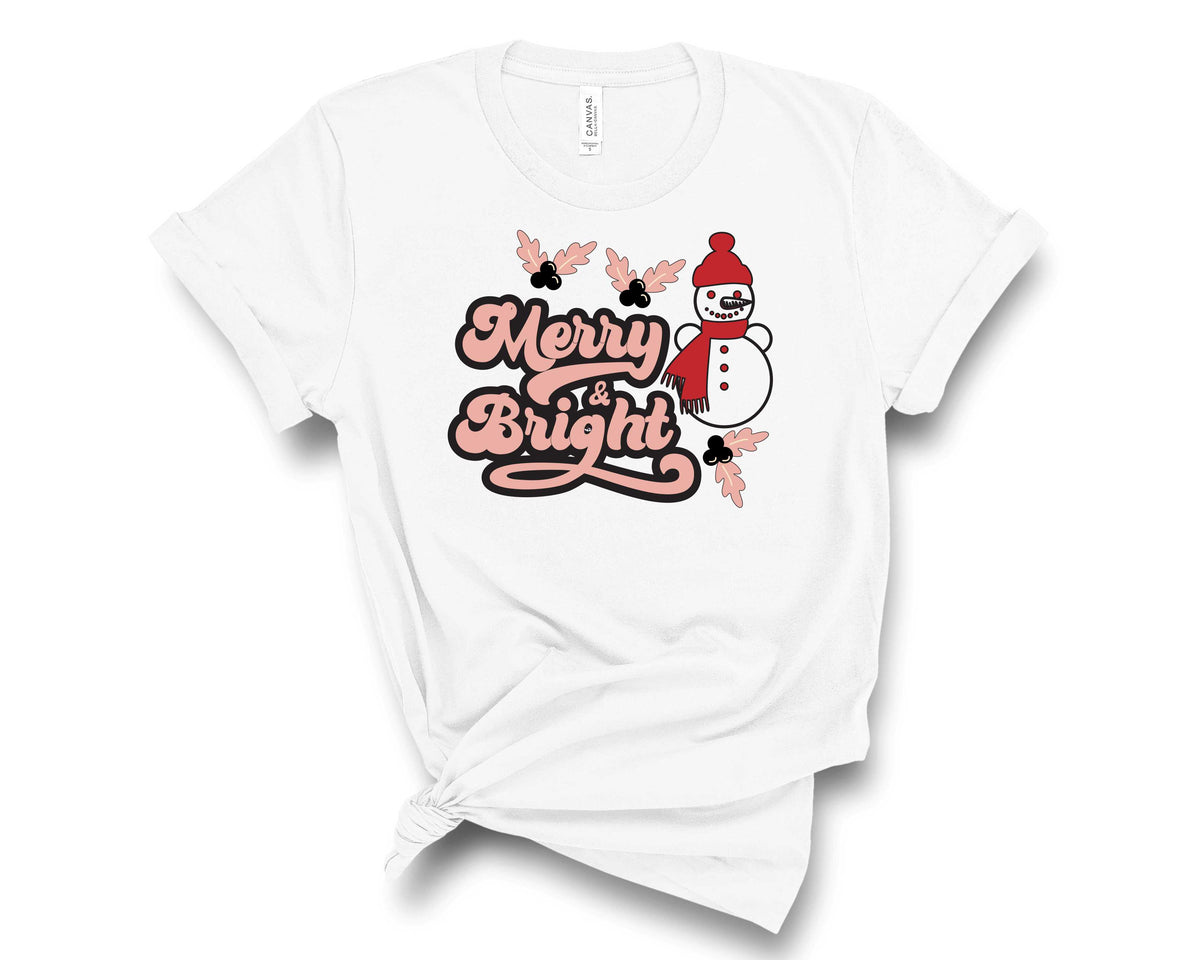 Merry Bright Snowman - Transfer