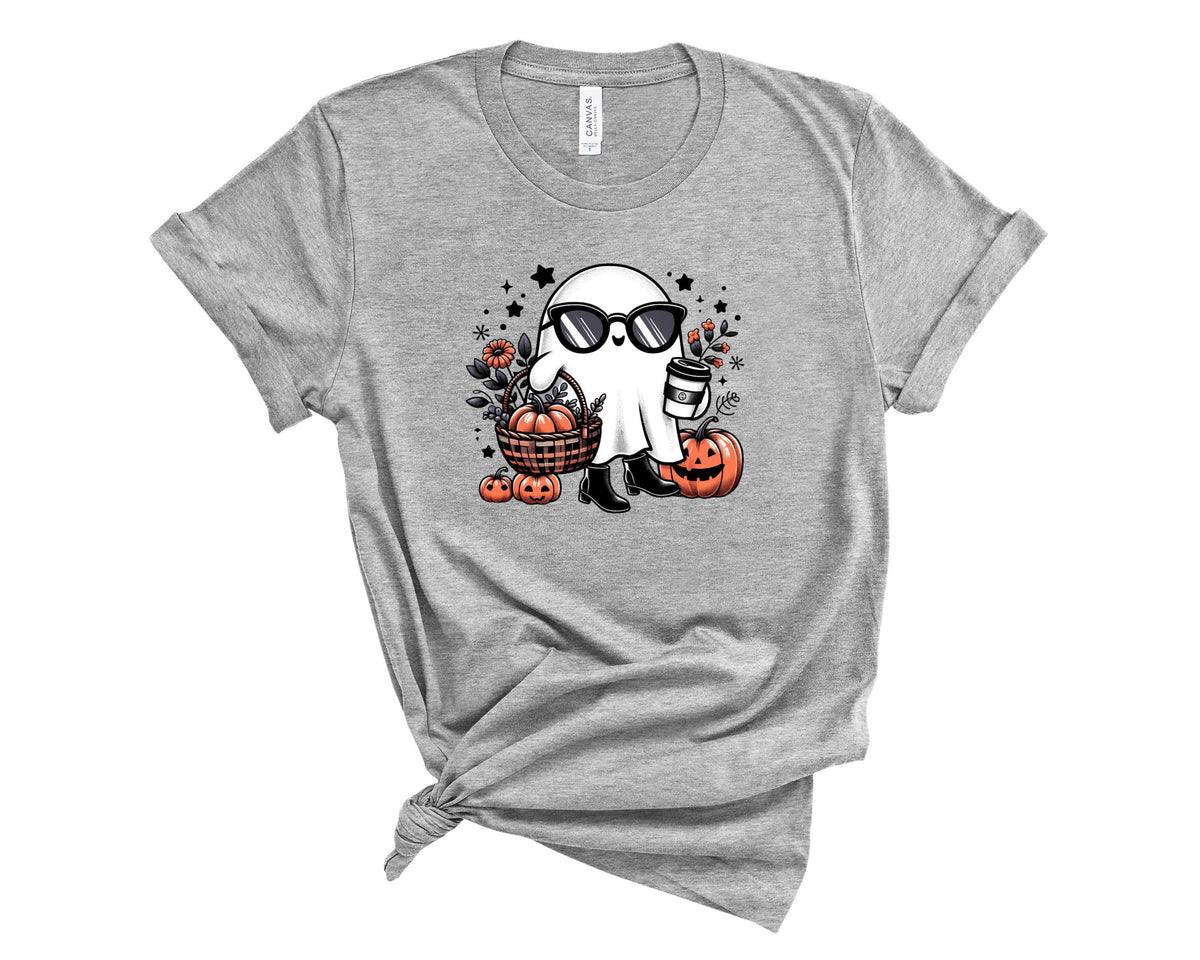 Shopping Ghost with Coffee- Transfer
