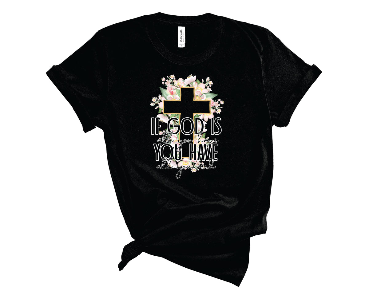 All You Have Floral Cross - Transfer