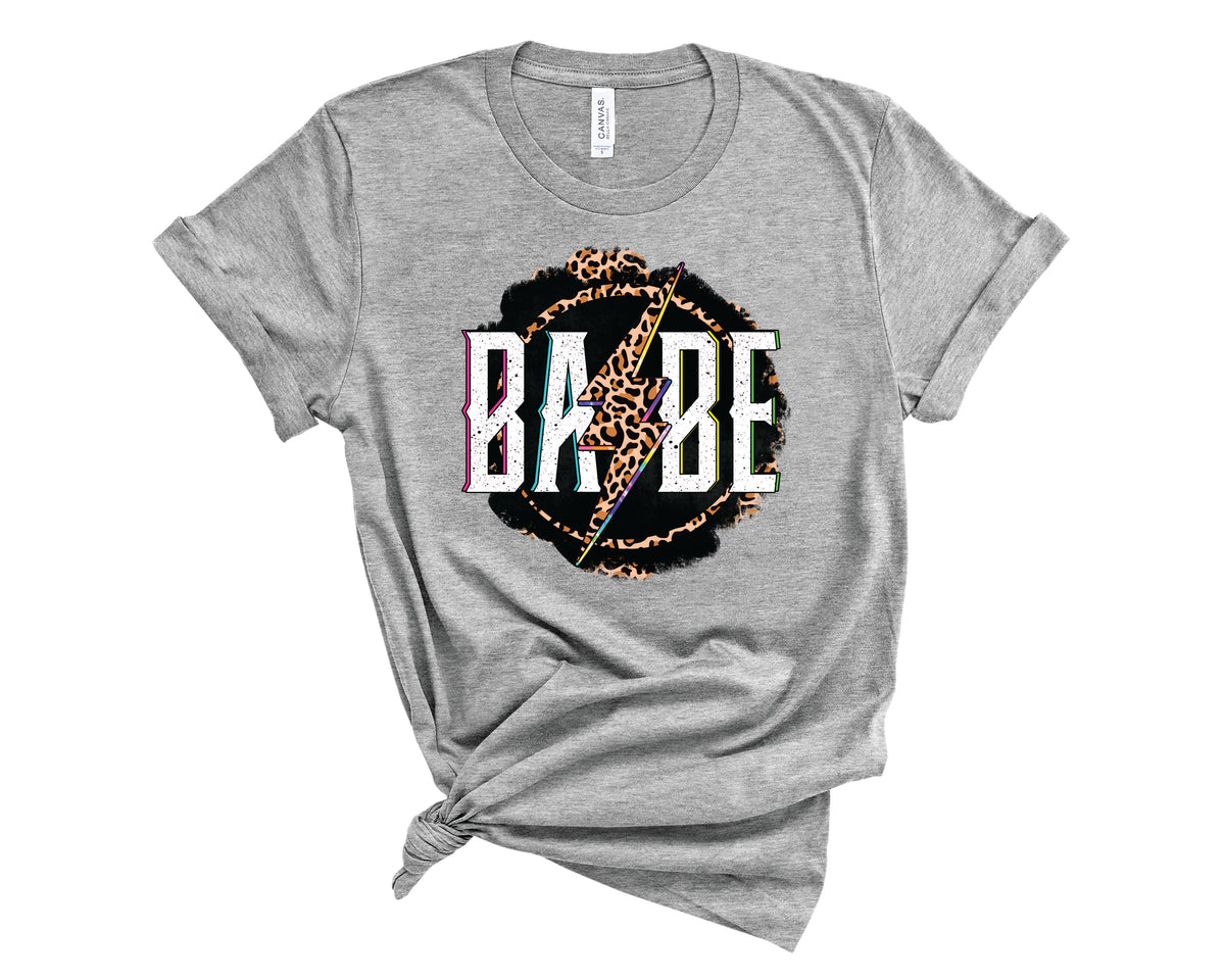 Babe Tie Dye Leopard Lightning - Transfer
