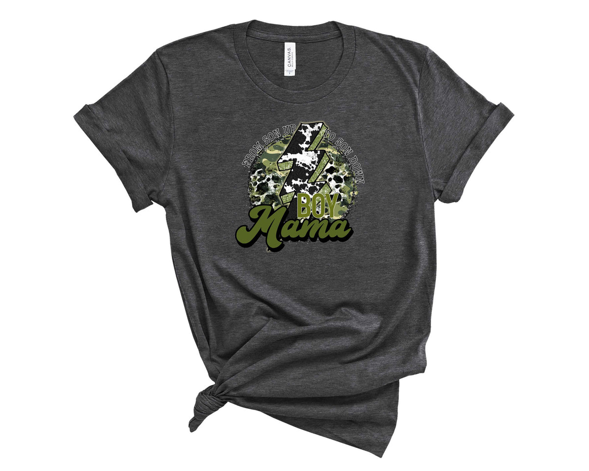 Boy Mama Camo Circle - Transfer