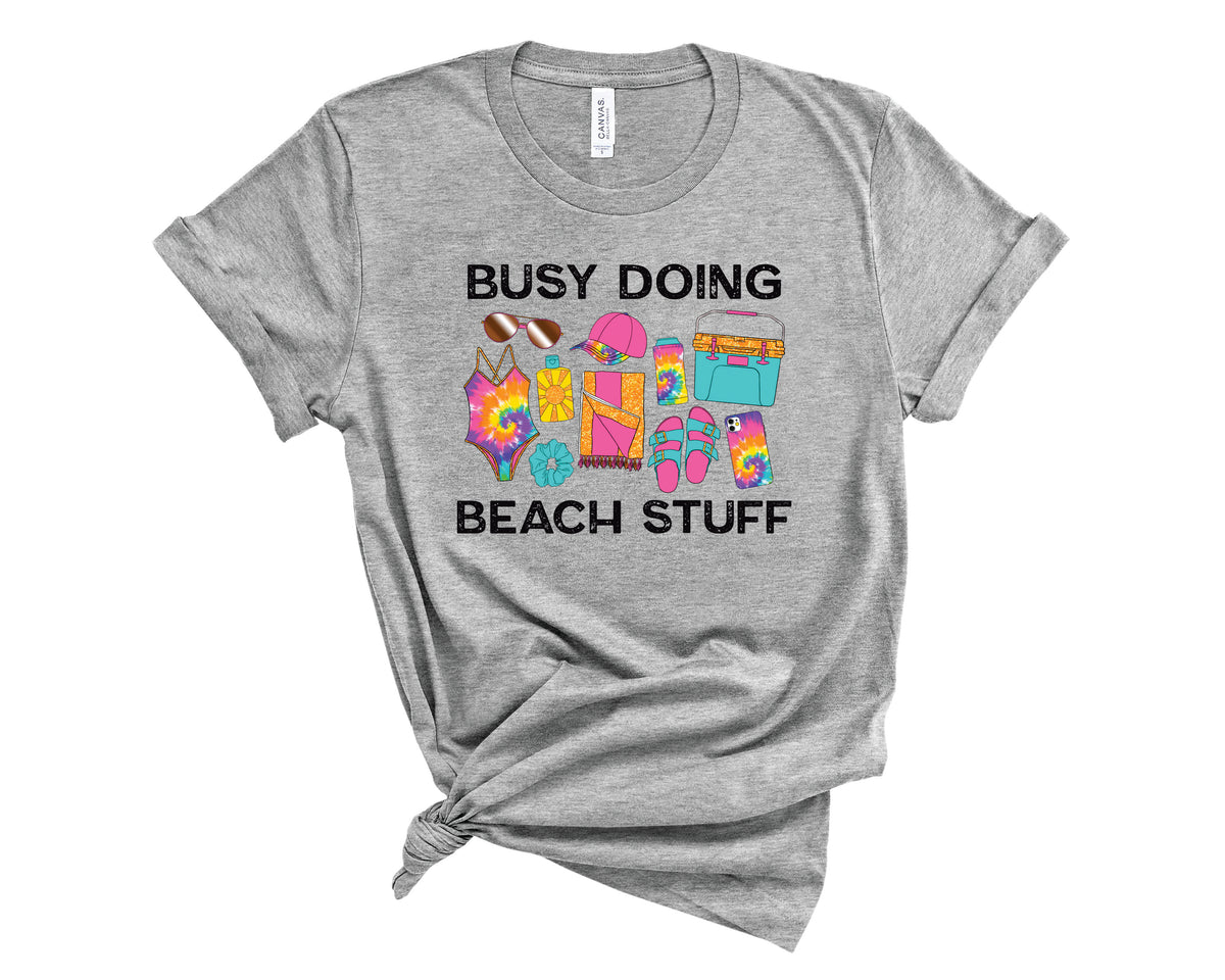 Busy Beach Stuff Tie Dye - Transfer