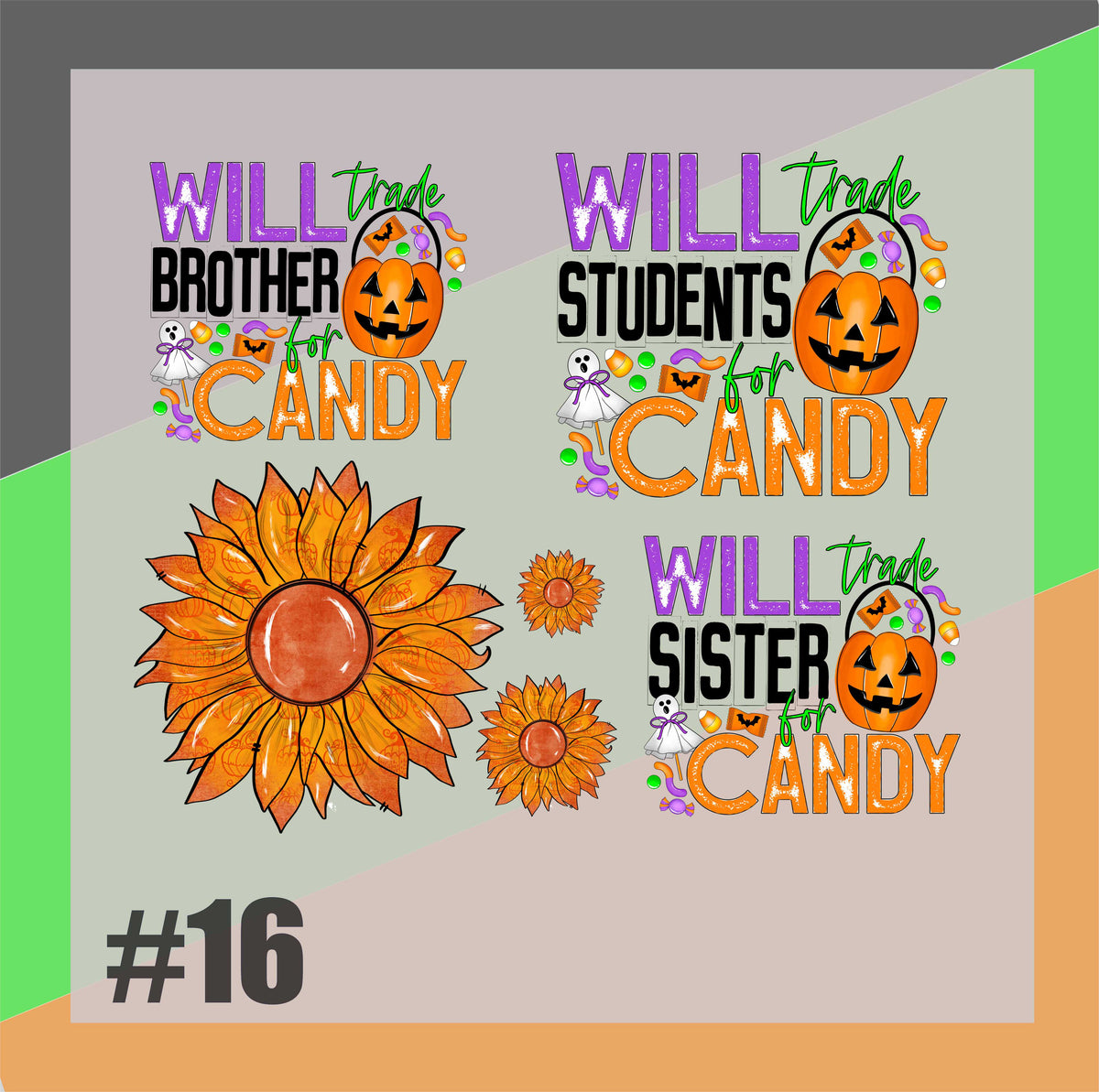 Halloween Gang Sheet #16