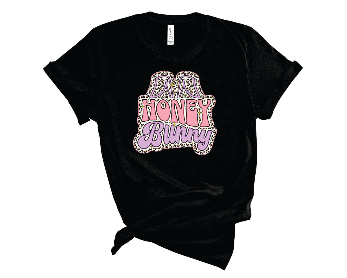 Honey Bunny Retro Pink Purple - Transfer