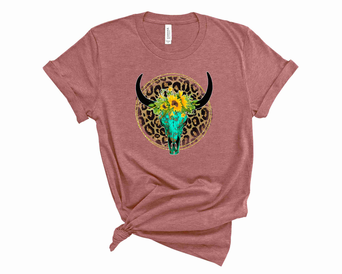 Leopard Bull Skull - Transfer