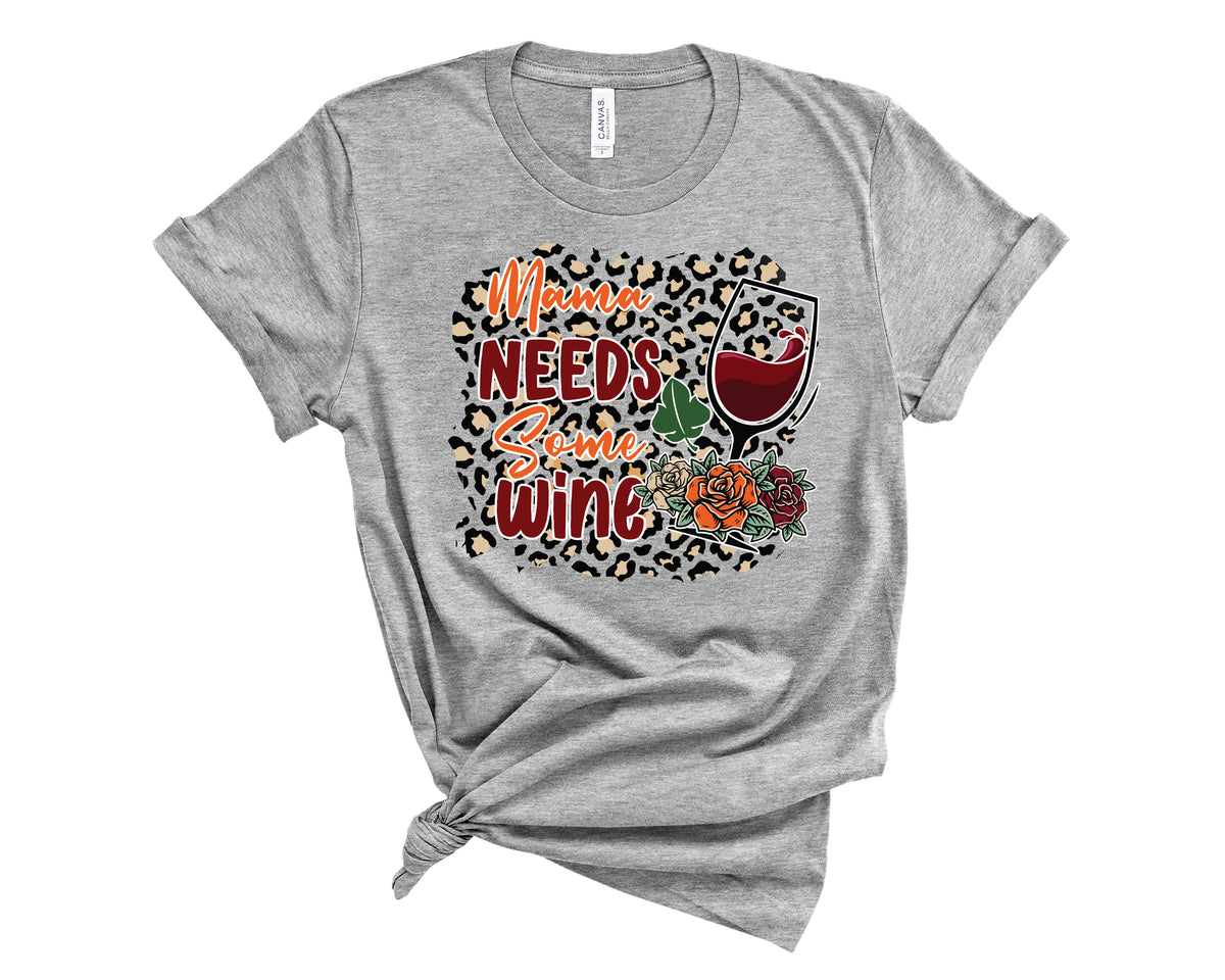 Mama Needs Some Wine Leopard - Transfer